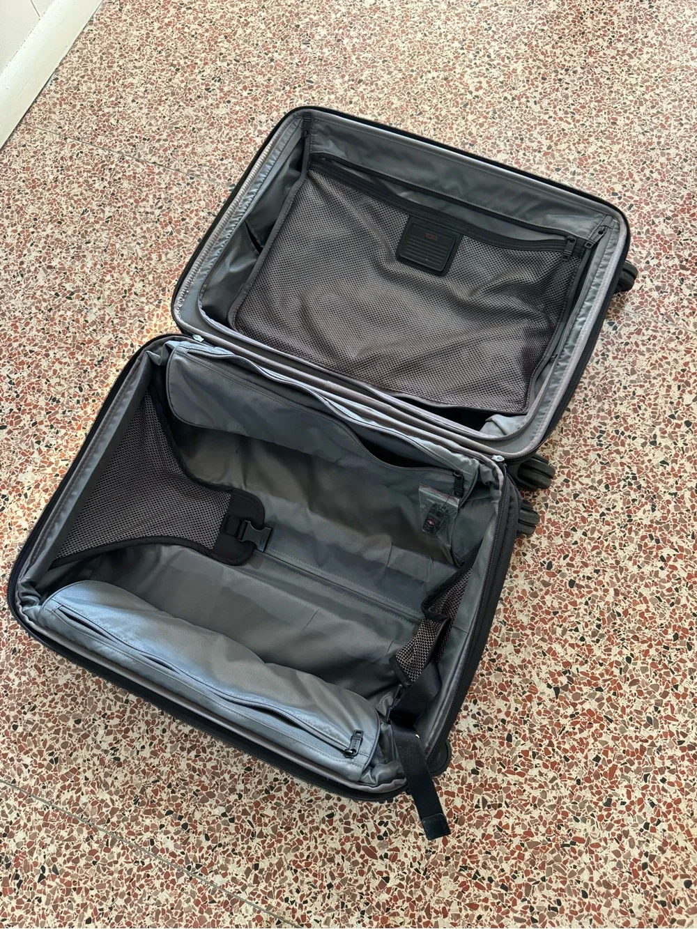 Tumi Black Rolling Carry-On Travel Suitcase